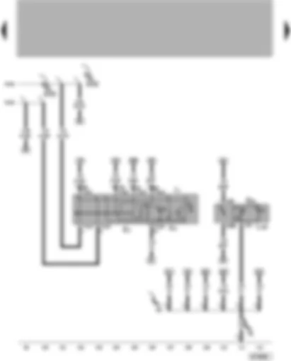 Wiring Diagram  VW LUPO 2002 - Hazard warning light switch - switch and instrument illumination regulator - turn signal relay