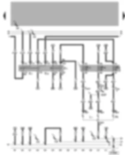 Wiring Diagram  VW LUPO 2005 - Turn signal switch - headlight dip/flasher switch - parking light switch - left headlight