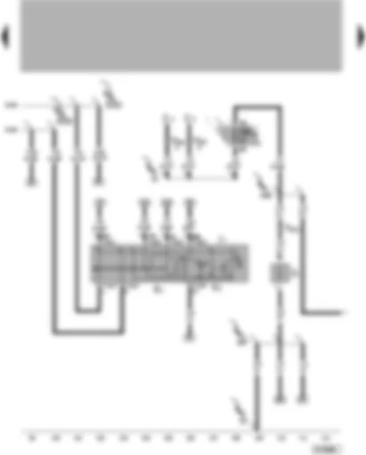 Wiring Diagram  VW LUPO 2005 - Hazard warning light switch with turn signal relay - heated rear window