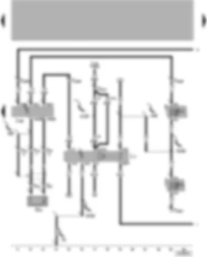 Wiring Diagram  VW LUPO 2003 - 4AV/4CV control unit (injection system) - knock sensor - fuel pump relay - fuel shut-off control unit (crash)