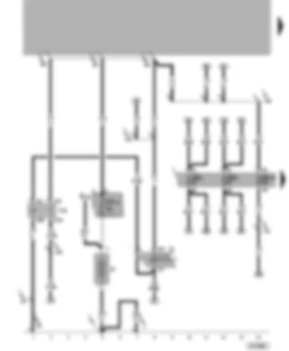 Wiring Diagram  VW LUPO 2001 - Battery - X contact relief relay - ignition and starter switch - fuses