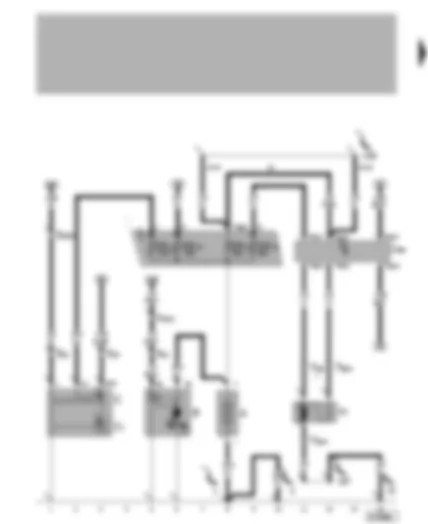 Wiring Diagram  VW LUPO 2001 - Battery - alternator - starter - radiator fan - radiator fan control unit
