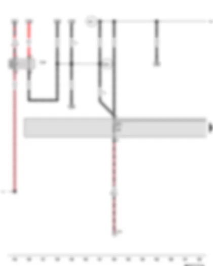 Wiring Diagram  VW MAGOTAN B7L 2015 - Terminal 15 voltage supply relay - Fuse 1 on fuse holder C