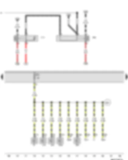 Wiring Diagram  VW MAGOTAN B7L 2015 - Terminal 50 voltage supply relay - Voltage supply relay 2 - Fuse 2 on fuse holder C