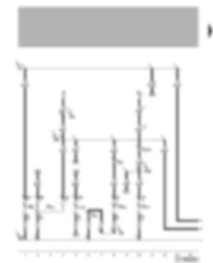 Wiring Diagram  VW NEW BEETLE CABRIOLET 2003 - Reversing light left - tail light left - brake lights - rear fog light