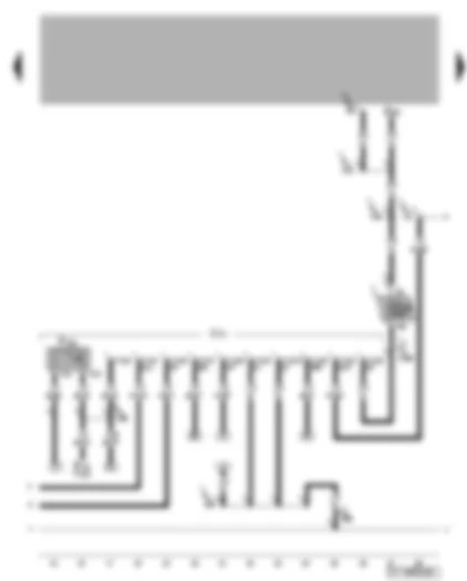 Wiring Diagram  VW NEW BEETLE CABRIOLET 2003 - Trailer socket - rear fog light switch-off