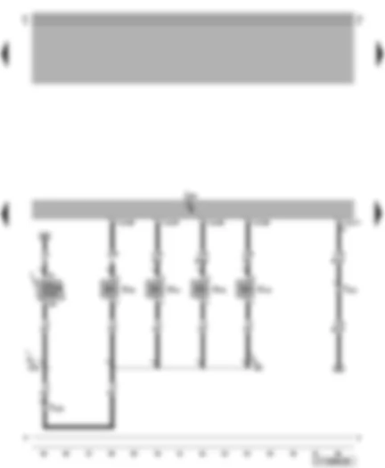 Wiring Diagram  VW NEW BEETLE CABRIOLET 2006 - Simos control unit - injectors