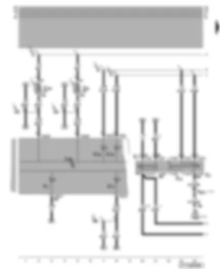 Wiring Diagram  VW NEW BEETLE CABRIOLET 2003 - Dash panel insert - turn signal switch - headlight dipper/flasher switch - parking light switch