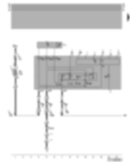Wiring Diagram  VW NEW BEETLE CABRIOLET 2003 - Fuses - front interior light - automatic anti-dazzle interior mirror - reversing light switch
