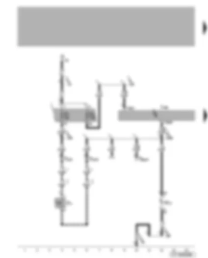 Wiring Diagram  VW NEW BEETLE CABRIOLET 2003 - Parking aid control unit - reversing light switch
