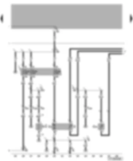 Wiring Diagram  VW NEW BEETLE CABRIOLET 2004 - Fuel pump - fuel gauge sender - heater element (crankcase breather) - coolant shortage indicator sender