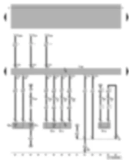 Wiring Diagram  VW NEW BEETLE CABRIOLET 2006 - Diesel direct injection system control unit - coolant temperature sender - intake manifold pressure sender - intake manifold temperature sender - heater element (crankcase breather)