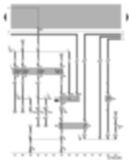 Wiring Diagram  VW NEW BEETLE CABRIOLET 2010 - Fuses - fuel pump - coolant shortage indicator sender
