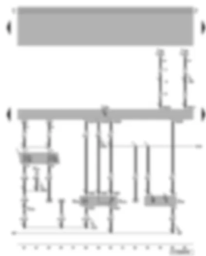 Wiring Diagram  VW NEW BEETLE CABRIOLET 2009 - Hall sender - exhaust gas recirculation potentiometer - Motronic control unit - exhaust gas recirculation valve