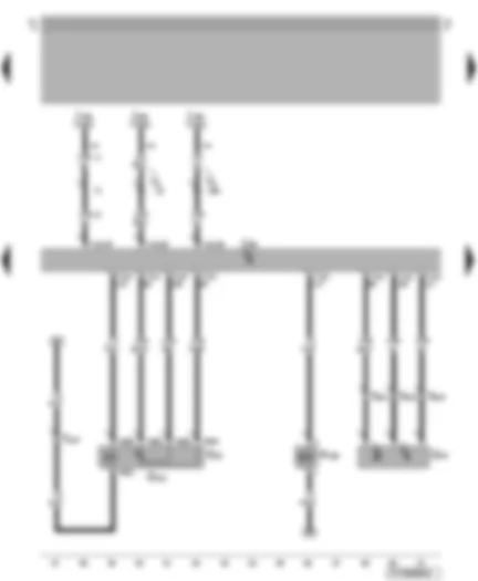 Wiring Diagram  VW NEW BEETLE CABRIOLET 2008 - Hall sender - exhaust gas recirculation potentiometer - Simos control unit - exhaust gas recirculation valve - variable intake manifold change-over valve
