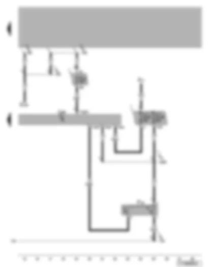 Wiring Diagram  VW NEW BEETLE CABRIOLET 2010 - Radiator fan thermal switch - radiator fan control unit