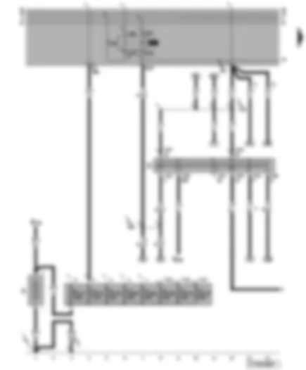 Wiring Diagram  VW NEW BEETLE CABRIOLET 2007 - Battery - fuses - ignition/starter switch - X-contact relief relay