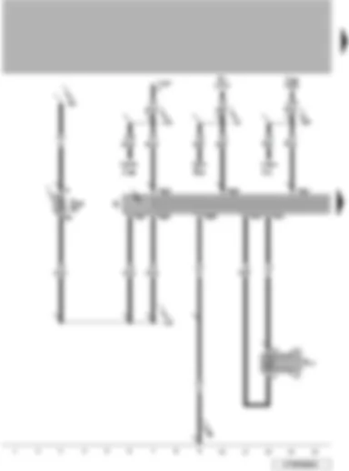 Wiring Diagram  VW NEW BEETLE CABRIOLET 2008 - Radio - rear right bass loudspeaker