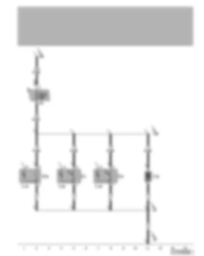 Wiring Diagram  VW NEW BEETLE CABRIOLET 2010 - Blocking diode - cigarette lighter - 12 V socket 2