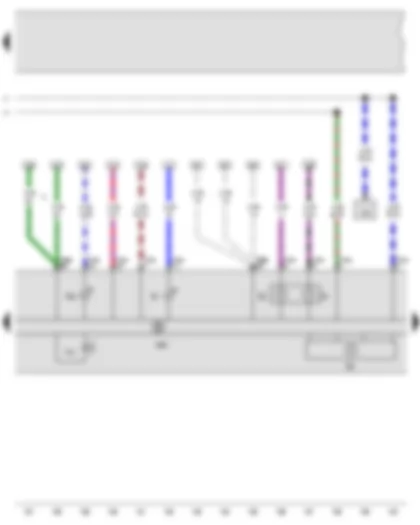 Wiring Diagram  VW NEW BEETLE 1999 - Control unit in dash panel insert