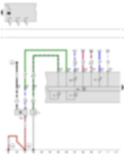 Wiring Diagram  VW NEW BEETLE 1999 - Oil pressure switch - Speedometer sender - Control unit in dash panel insert - Alternator warning lamp - Oil pressure warning lamp