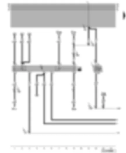 Wiring Diagram  VW NEW BEETLE 2008 - Starter inhibitor and reversing light relay