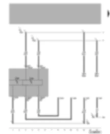 Wiring Diagram  VW NEW BEETLE 2009 - Control unit in dash panel insert - data bus diagnostic interface - self-diagnosis connection