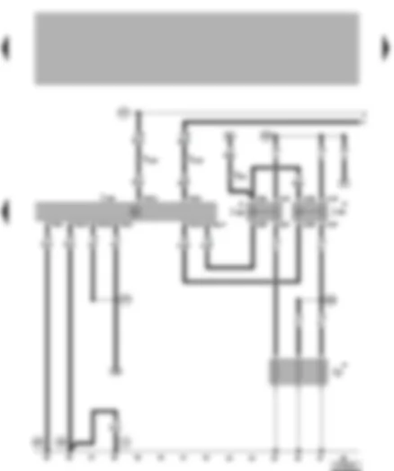 Wiring Diagram  VW NEW BEETLE 1999 - Diesel direct injection system control unit - coolant heater elements