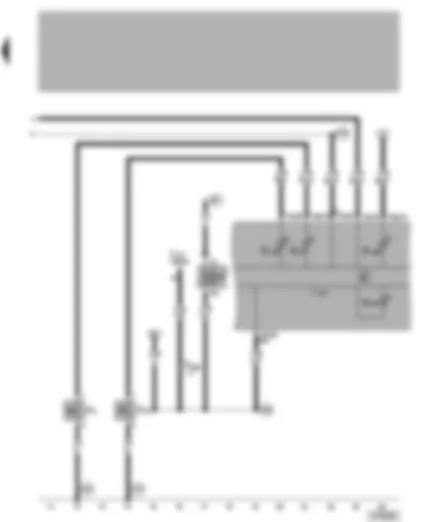 Wiring Diagram  VW NEW BEETLE 1999 - ABS with EDL/TCS/ESP control unit - hand brake warning switch - brake fluid level warning contact