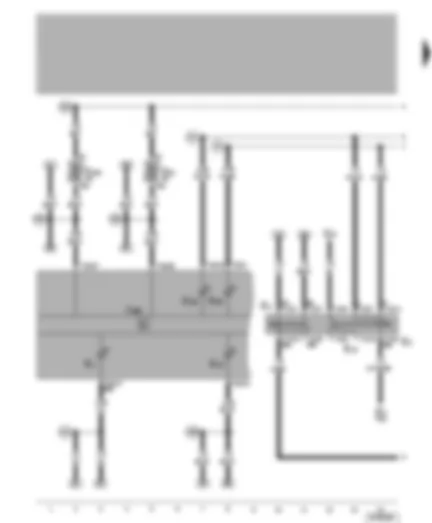 Wiring Diagram  VW NEW BEETLE 2001 - Dash panel insert - turn signal switch - headlight dip and flasher switch - parking light switch