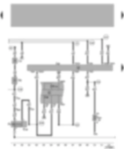 Wiring Diagram  VW NEW BEETLE 1999 - Convenience system central control unit - luggage compartment light - luggage compartment light switch