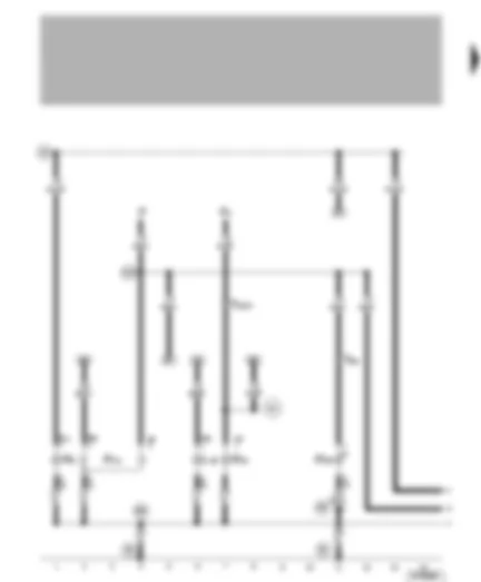 Wiring Diagram  VW NEW BEETLE 2001 - Left reversing light - left tail lights - brake light - rear fog light