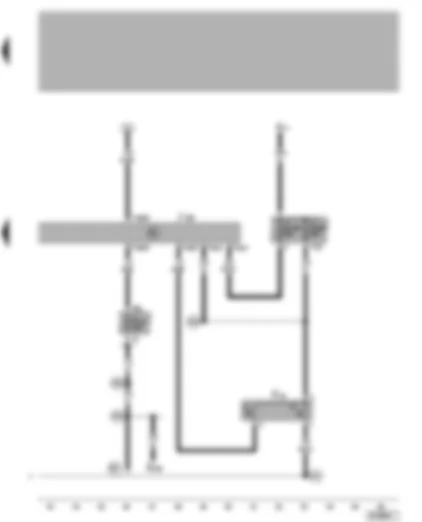 Wiring Diagram  VW NEW BEETLE 1999 - Radiator fan control unit - radiator fan thermo-switch