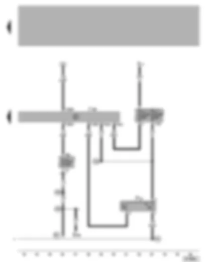 Wiring Diagram  VW NEW BEETLE 2000 - Radiator fan control unit - radiator fan thermo-switch