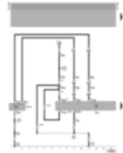 Wiring Diagram  VW NEW BEETLE 2001 - Adjustable rear spoiler control unit - rear spoiler switch