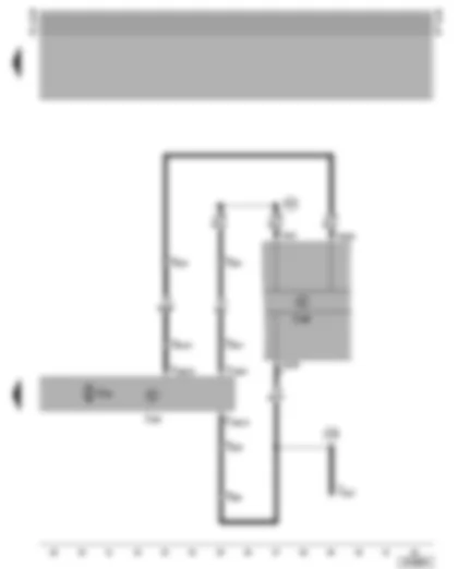 Wiring Diagram  VW NEW BEETLE 2001 - Display unit control unit - adjustable rear spoiler control unit - self-dianosis connection