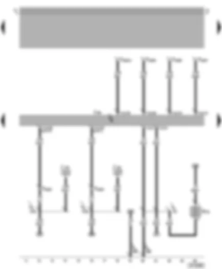 Wiring Diagram  VW NEW BEETLE 2001 - Simos control unit - heater element (crankcase breather)