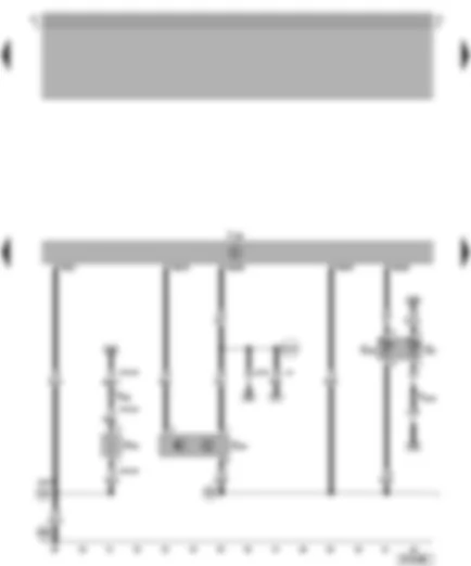 Wiring Diagram  VW NEW BEETLE 2001 - Coolant temperature sender - hall sender - Motronic control unit