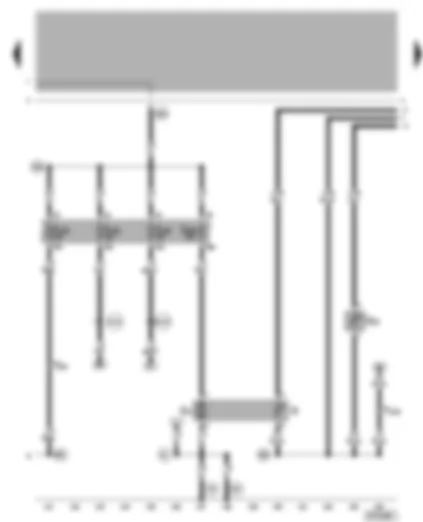 Wiring Diagram  VW NEW BEETLE 2001 - Fuses - fuel pump - coolant shortage indicator sender
