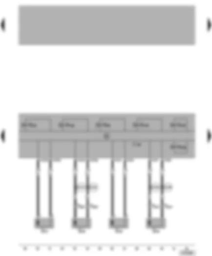 Wiring Diagram  VW NEW BEETLE 1999 - ABS with EDL/TCS/ESP control unit - speed sensors