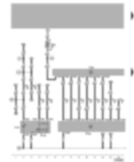 Wiring Diagram  VW NEW BEETLE 1999 - Central locking control unit - central locking lock unit (driver