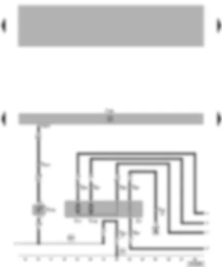 Wiring Diagram  VW NEW BEETLE 1999 - Central locking control unit - electrically adjustable exterior mirror for driver