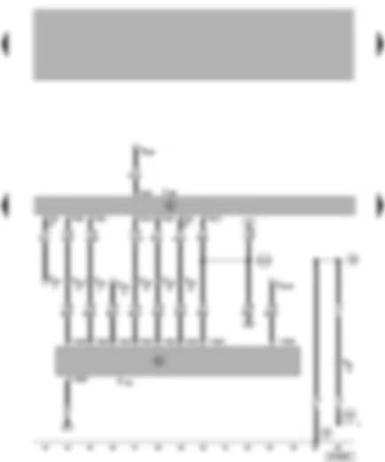 Wiring Diagram  VW NEW BEETLE 1999 - Central locking system control unit - central locking lock unit (front passenger