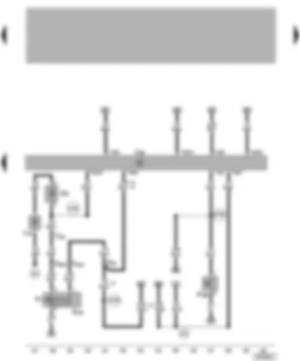 Wiring Diagram  VW NEW BEETLE 1999 - Central locking control unit - luggage compartment light - luggage compartment light switch