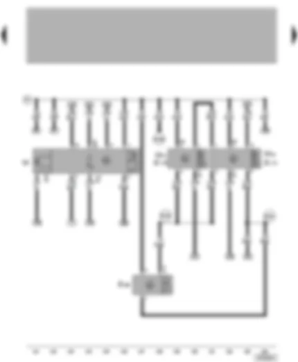 Wiring Diagram  VW NEW BEETLE 1999 - Interior light - front - digital clock - rear reading lamps - anti-theft alarm ultra-sonic sensor - interior monitor switch