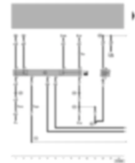 Wiring Diagram  VW NEW BEETLE 2001 - Starter inhibitor and reversing light relay