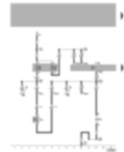 Wiring Diagram  VW NEW BEETLE 2002 - Parking aid control unit - reversing light switch