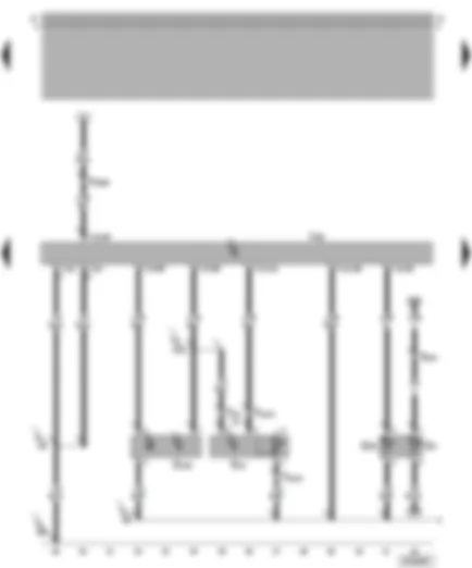 Wiring Diagram  VW NEW BEETLE 2000 - Motronic control unit - coolant temperature sender - hall sender - charge air pressure sender