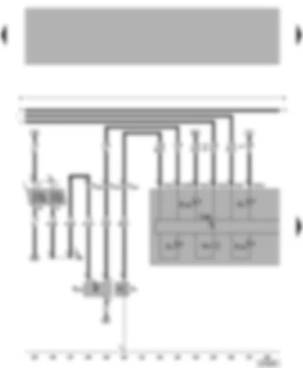 Wiring Diagram  VW NEW BEETLE 2000 - Dash panel insert - optical and acoustical oil pressure warning - speedometer sender - coolant temperature/coolant shortage warning lamp - electronic power control fault lamp