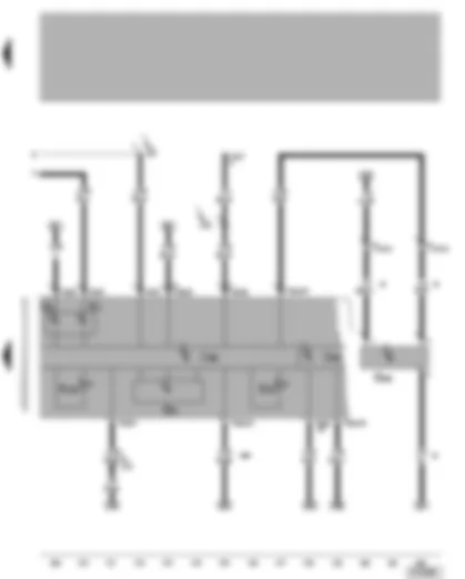 Wiring Diagram  VW NEW BEETLE 2000 - Coolant temperature gauge - fuel gauge - rev. counter - oil level/oil temperature sender - oil level warning lamp - speedometer - self-diagnosis connection